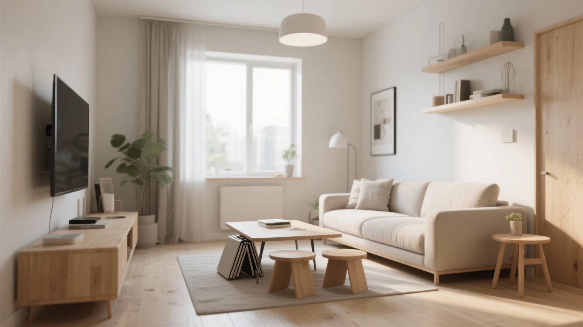 Light, foldable furniture