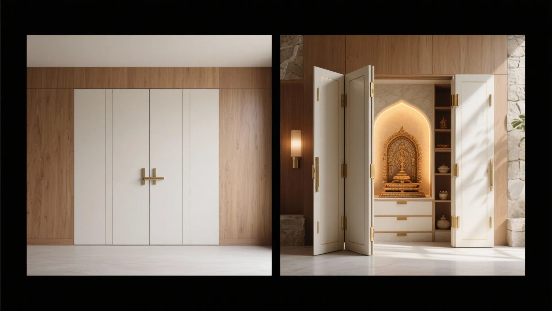 Foldable Doors and Hidden Niches