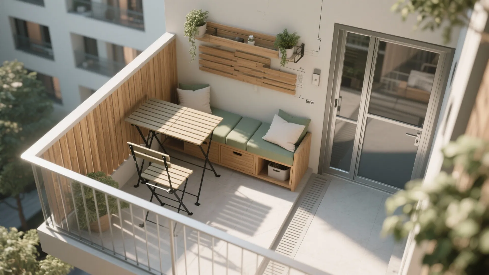 [Section: Inspiration 2] Foldable, Multi-Use Furniture (Sit, Dine, Store)