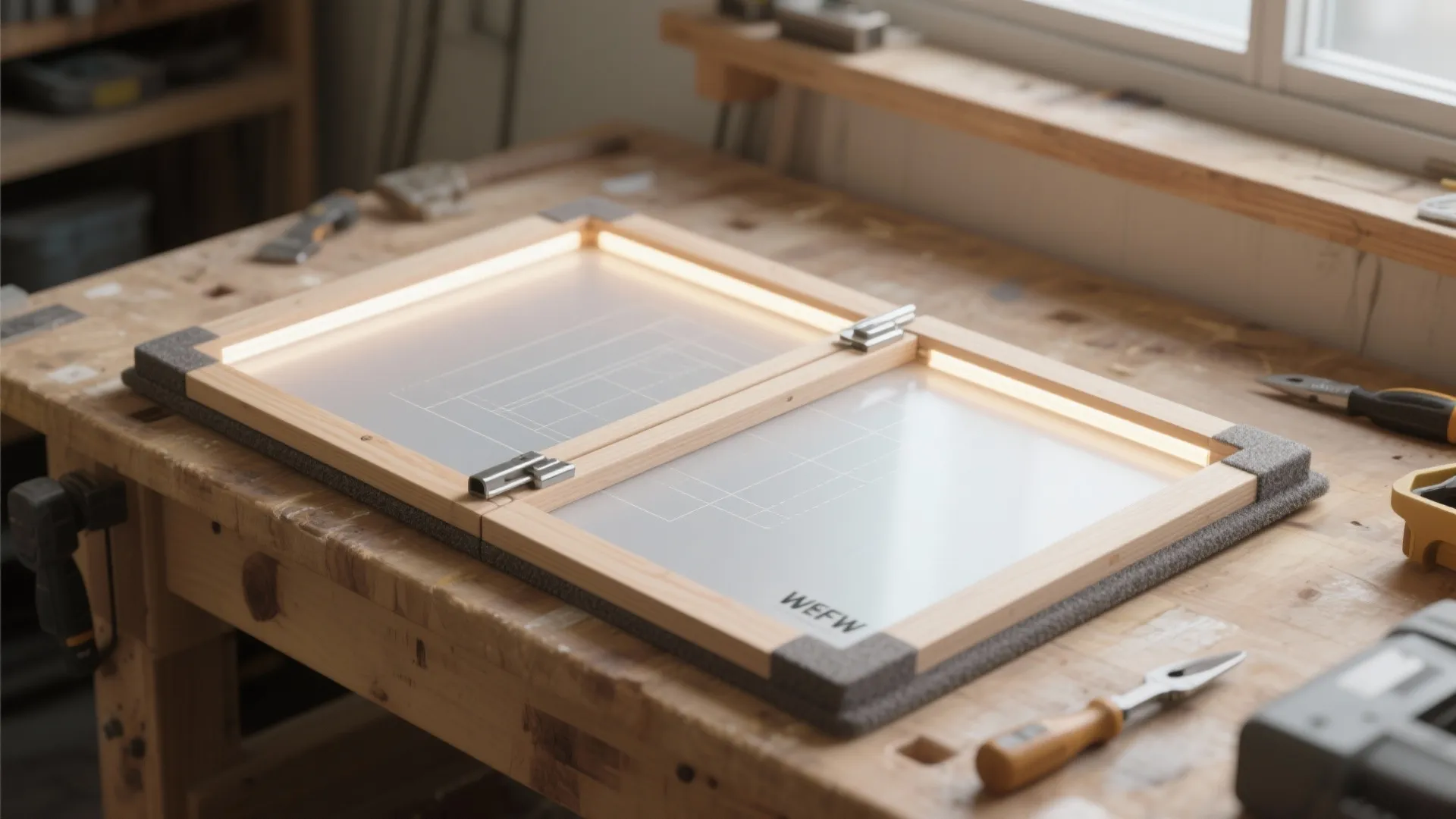 1. Foldable LED tracing board