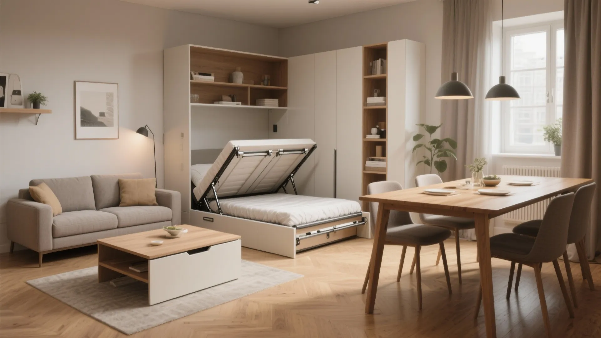 1. Foldable furniture magic