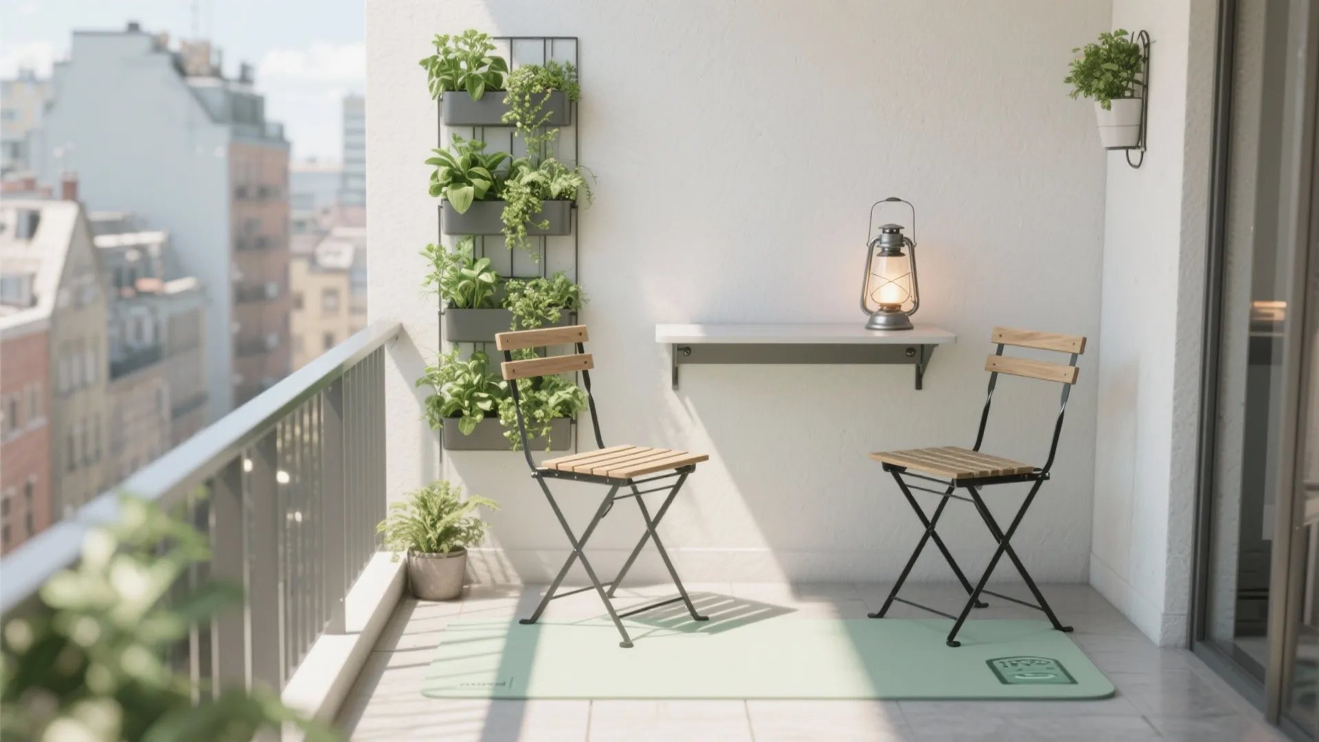 Foldable Balcony Sets for Micro Balconies