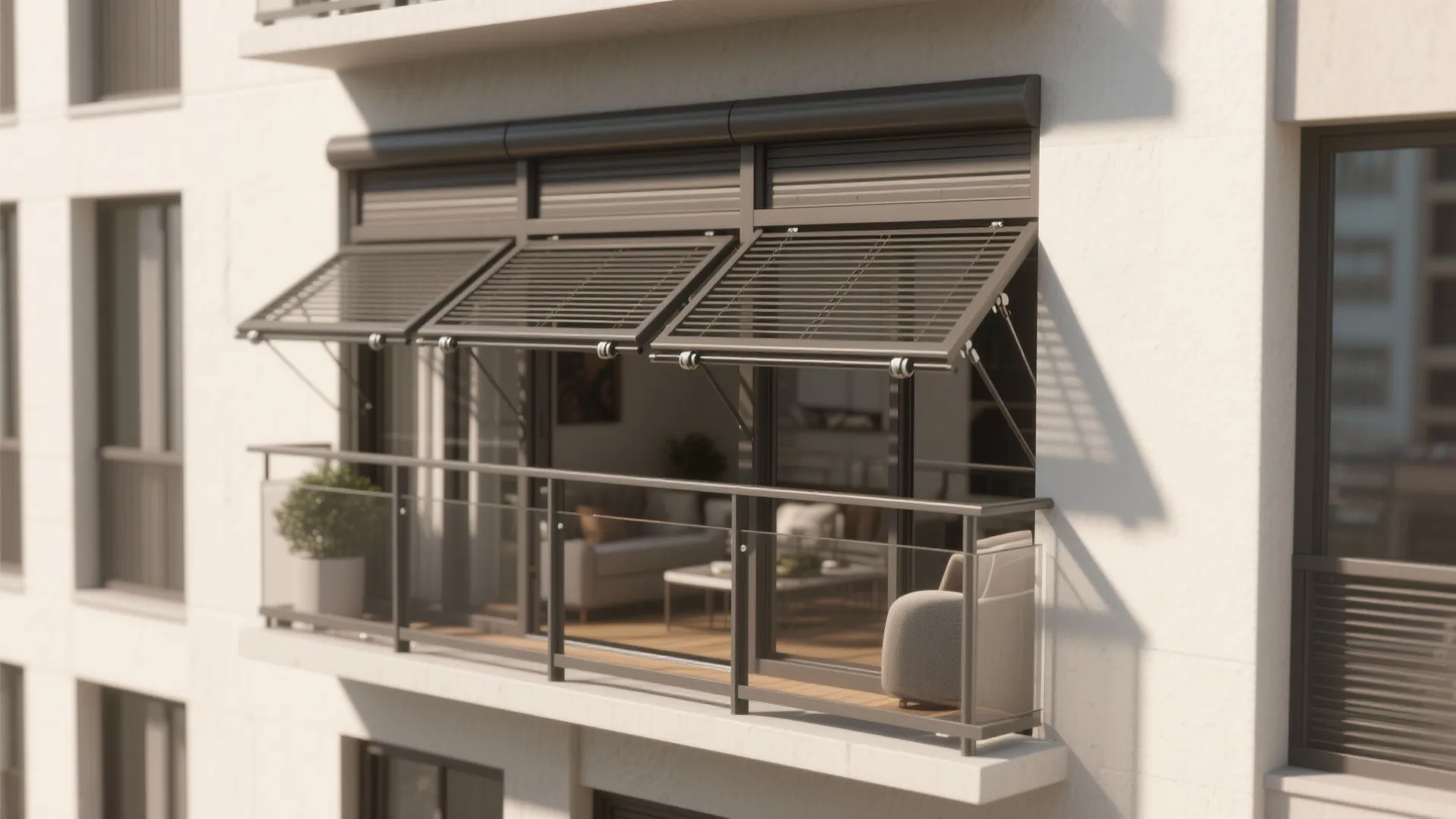 Foldable or Sliding Grill Modules for Flex Living