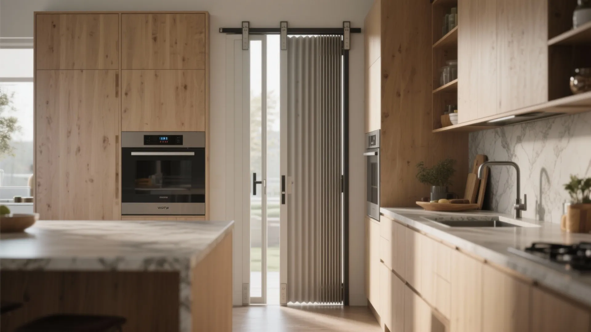 Foldable options: bi-fold and accordion doors