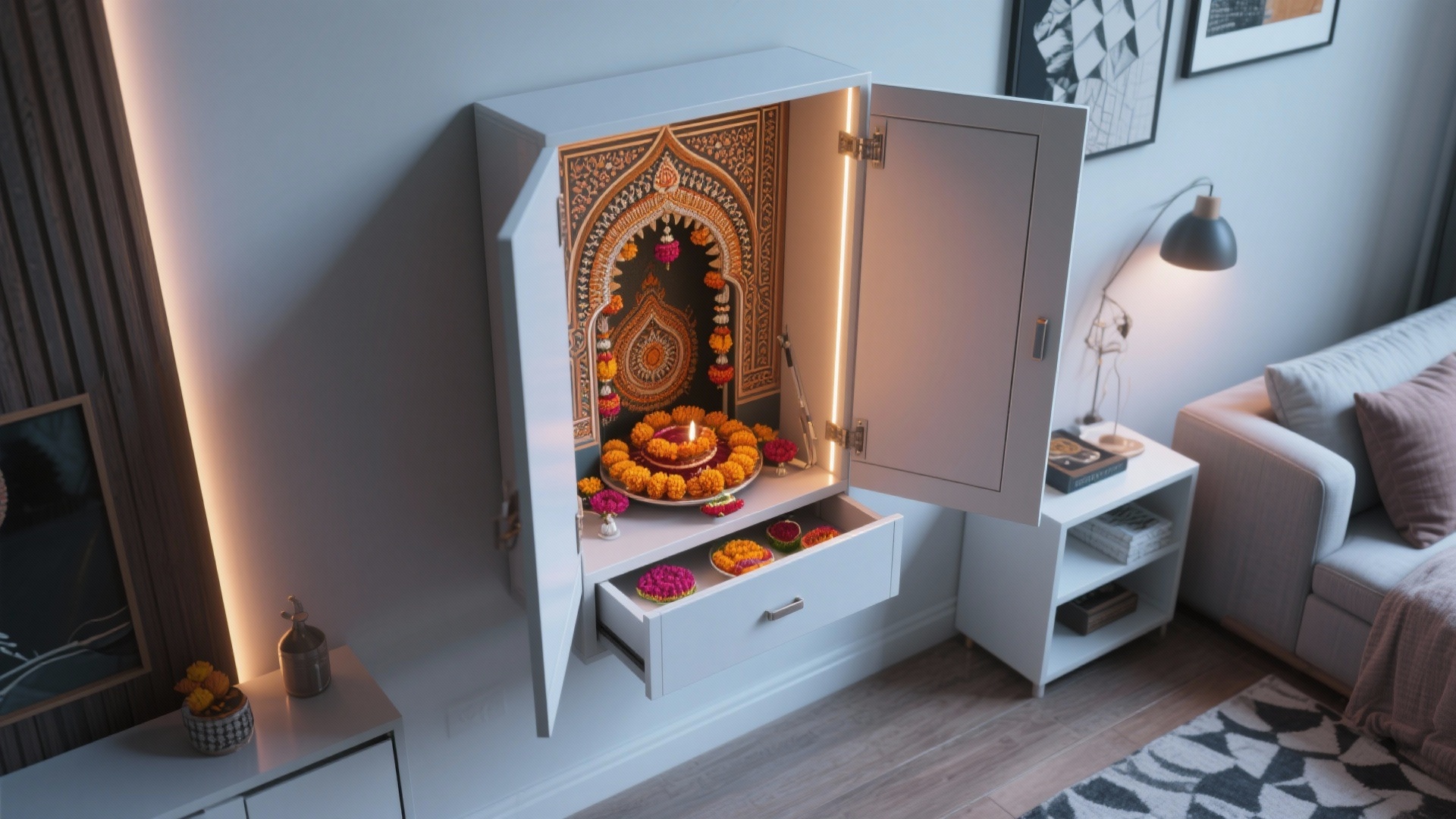 Small Pooja Room Feels Cramped? 5 Indian Style Designs