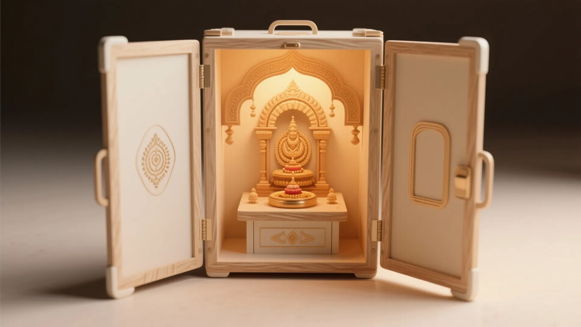 Foldable Portable Mandir