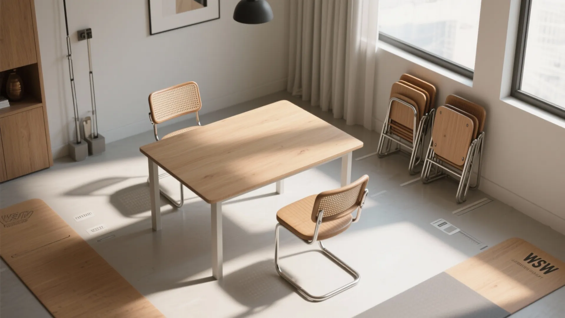 3. Push for flexible seating with stackable or folding options