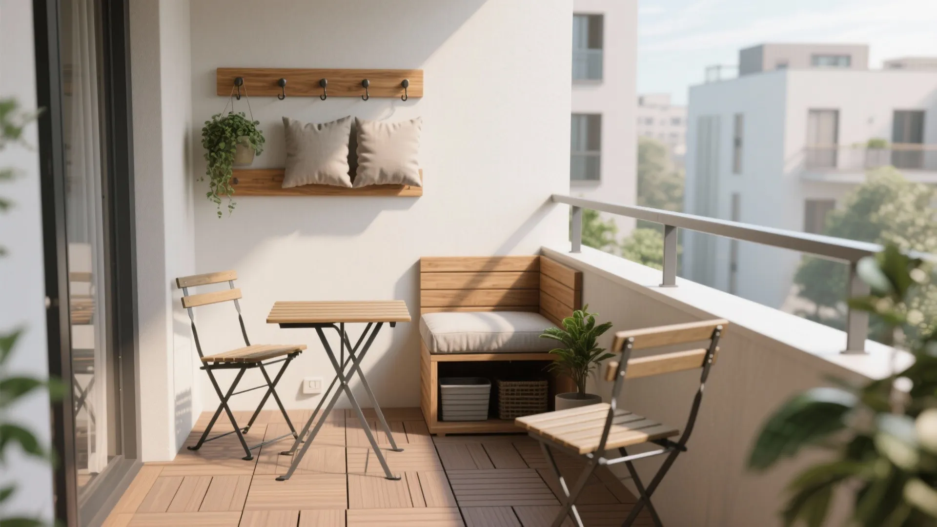 Minimalist Storage and Foldable Seating