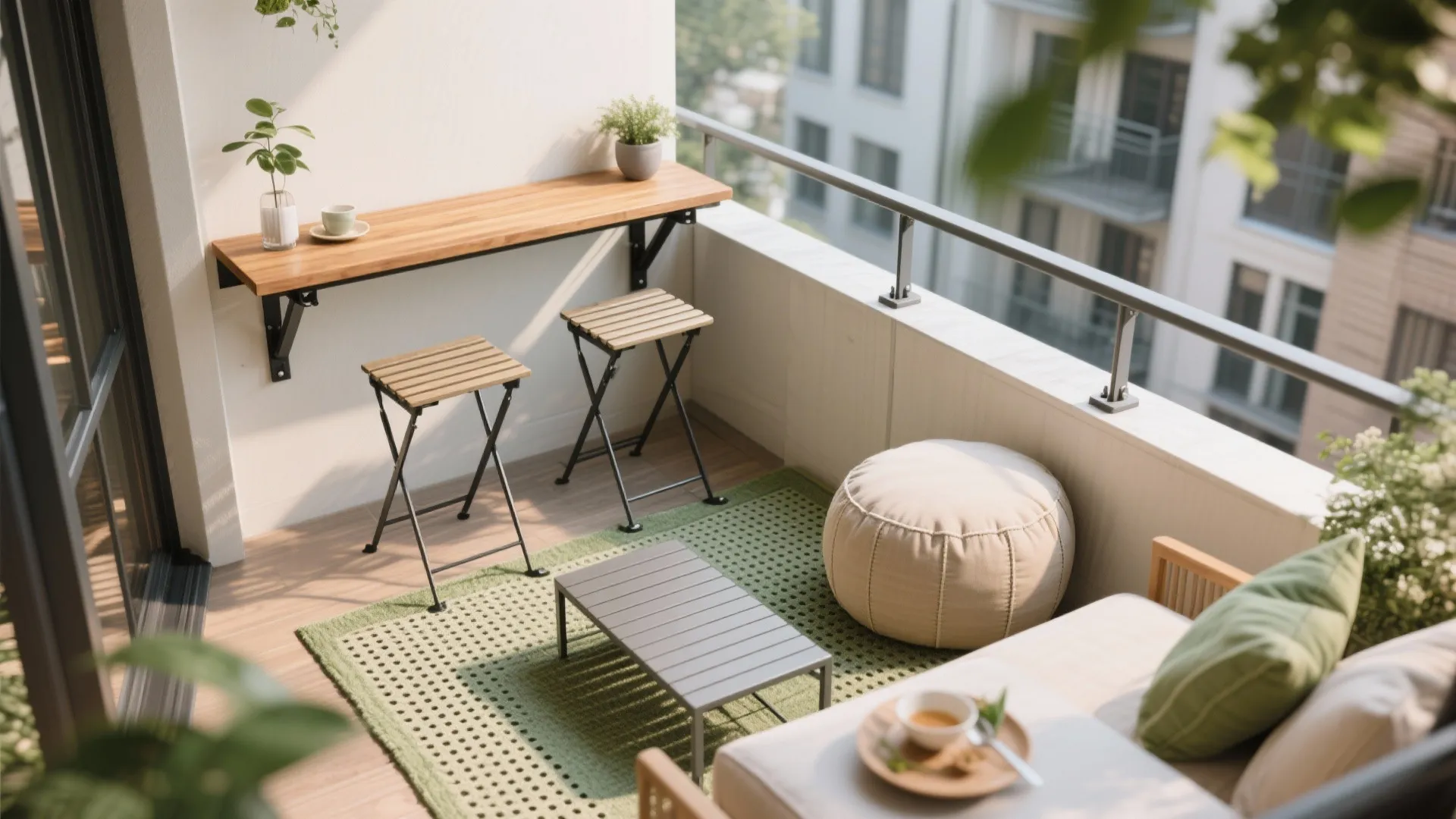 Foldable Furniture Layers for Seating and Dining