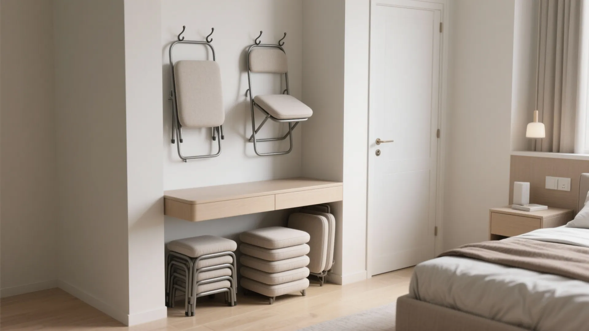 2. Foldable or Stackable Seating