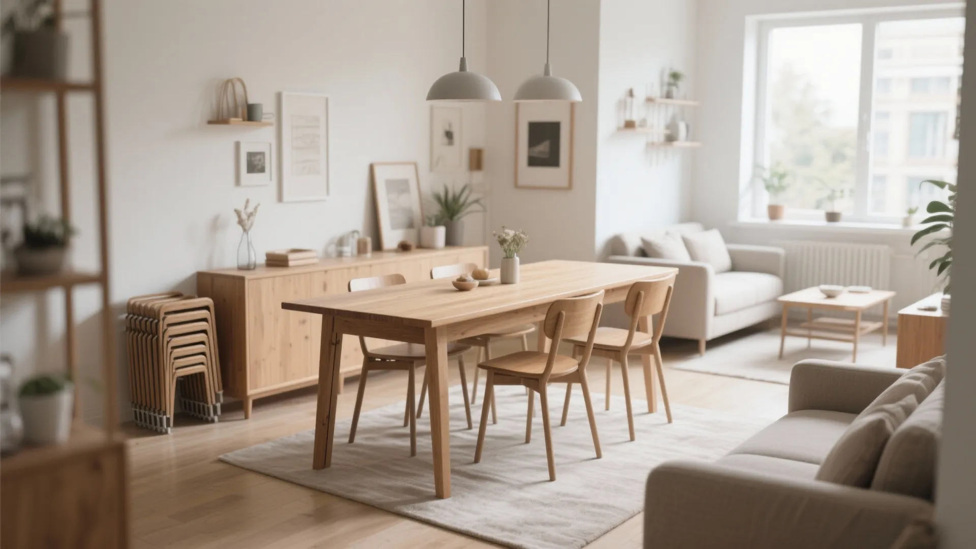 1. Use a Foldable Dining Table