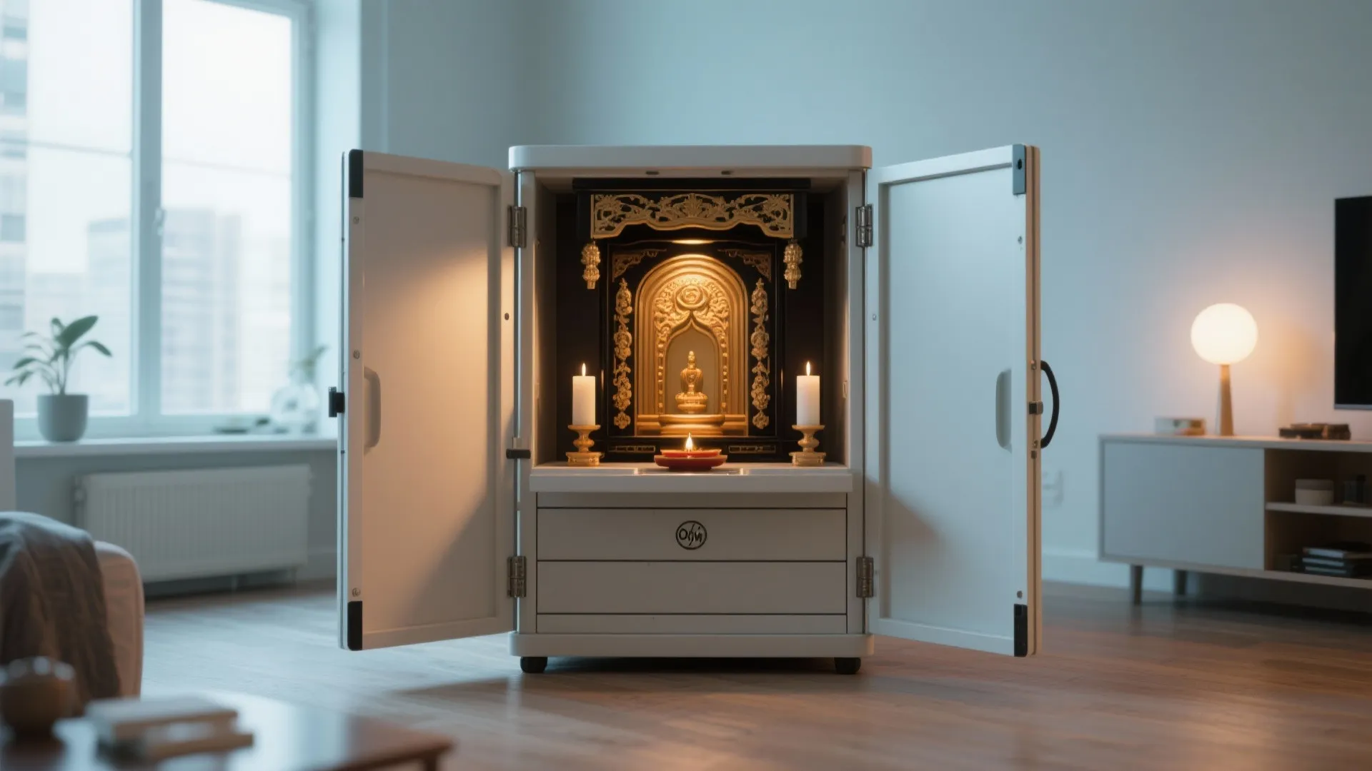 Portable Foldable Temple Cabinet