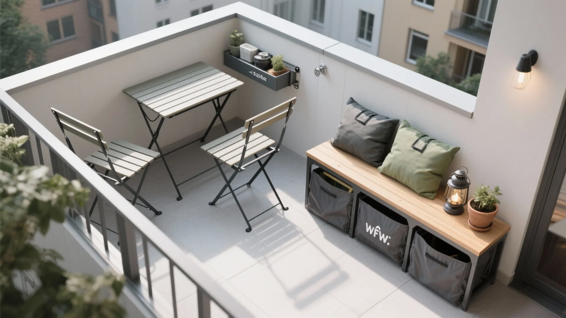 Foldable furniture and storage you can hide