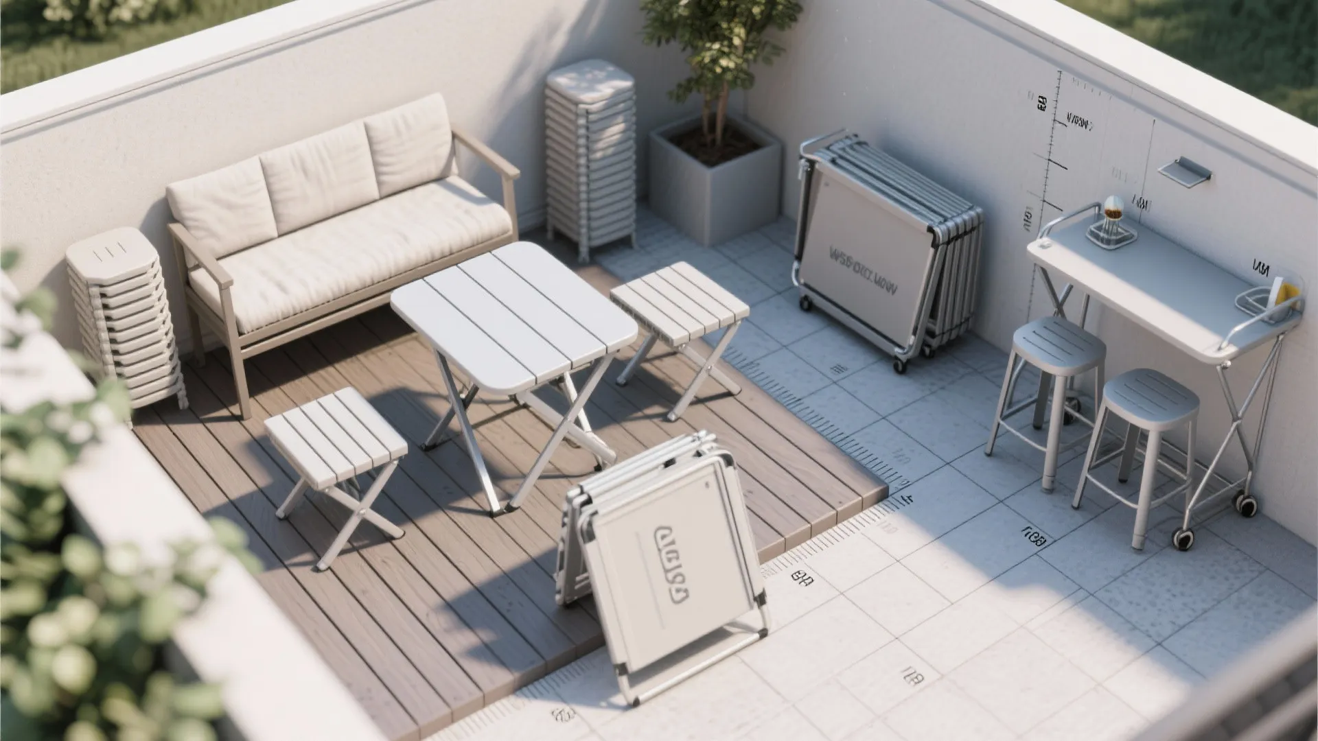 3. Foldable Furniture and Multi-use Pieces