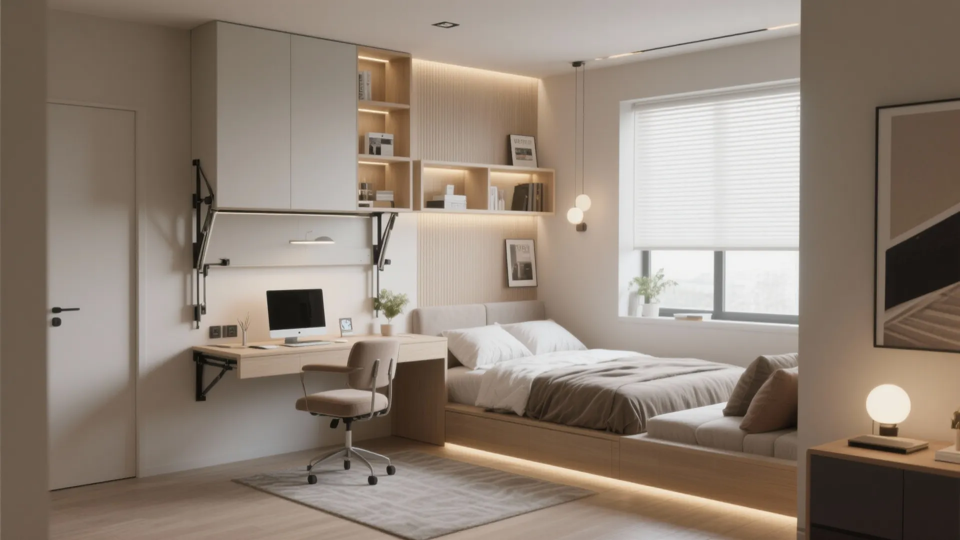 6. Foldable Wall Desks