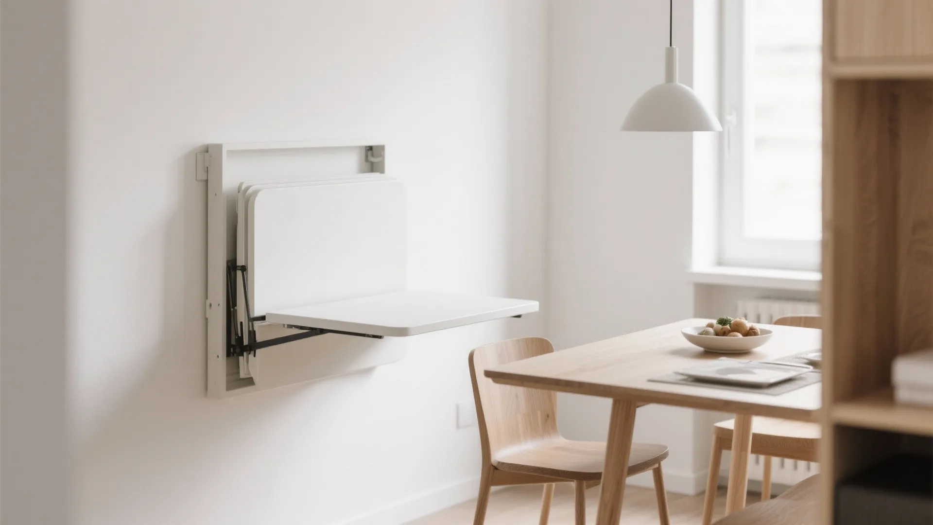 1. Wall-Mounted Foldable Tables