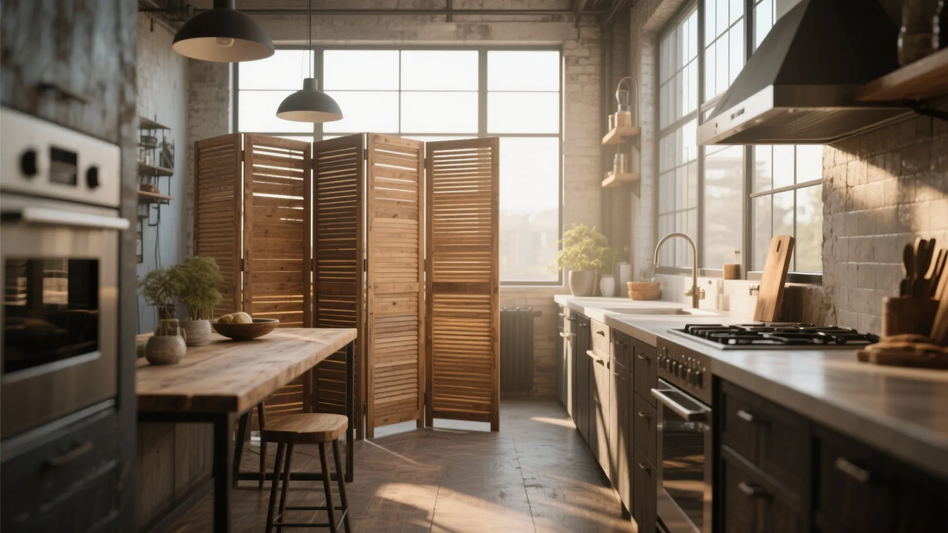 5. Foldable Wood Screens