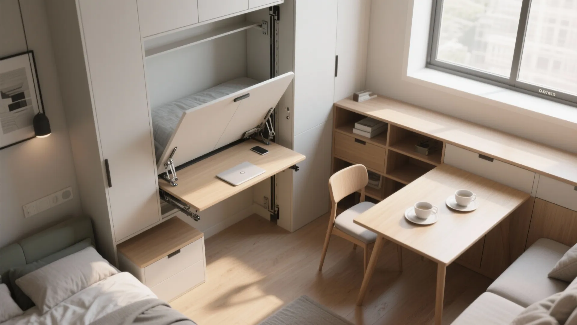 2. Fold-away Furnishings for Flexible Living