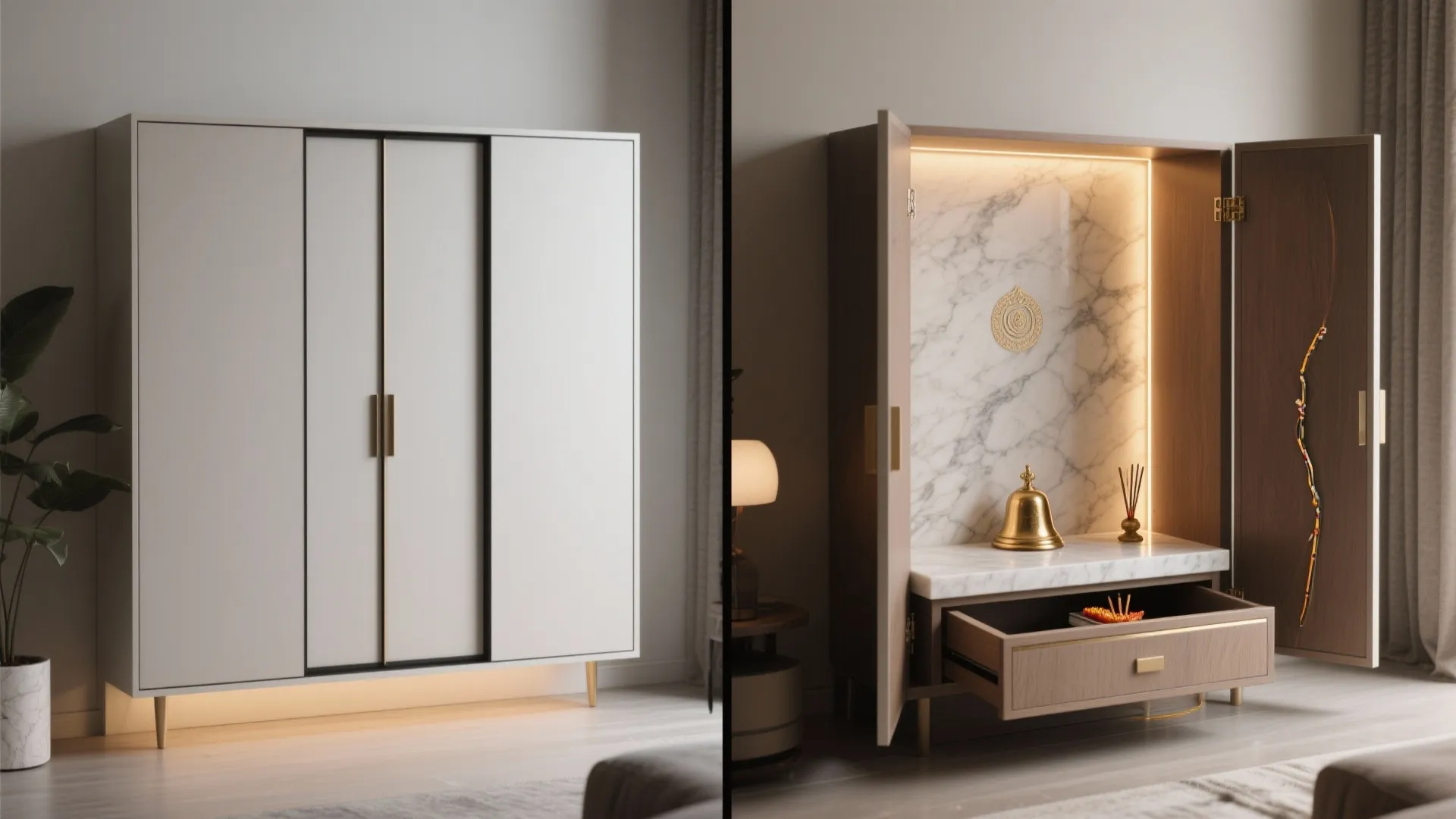 Fold-Away Altar That Disappears When You Need Space