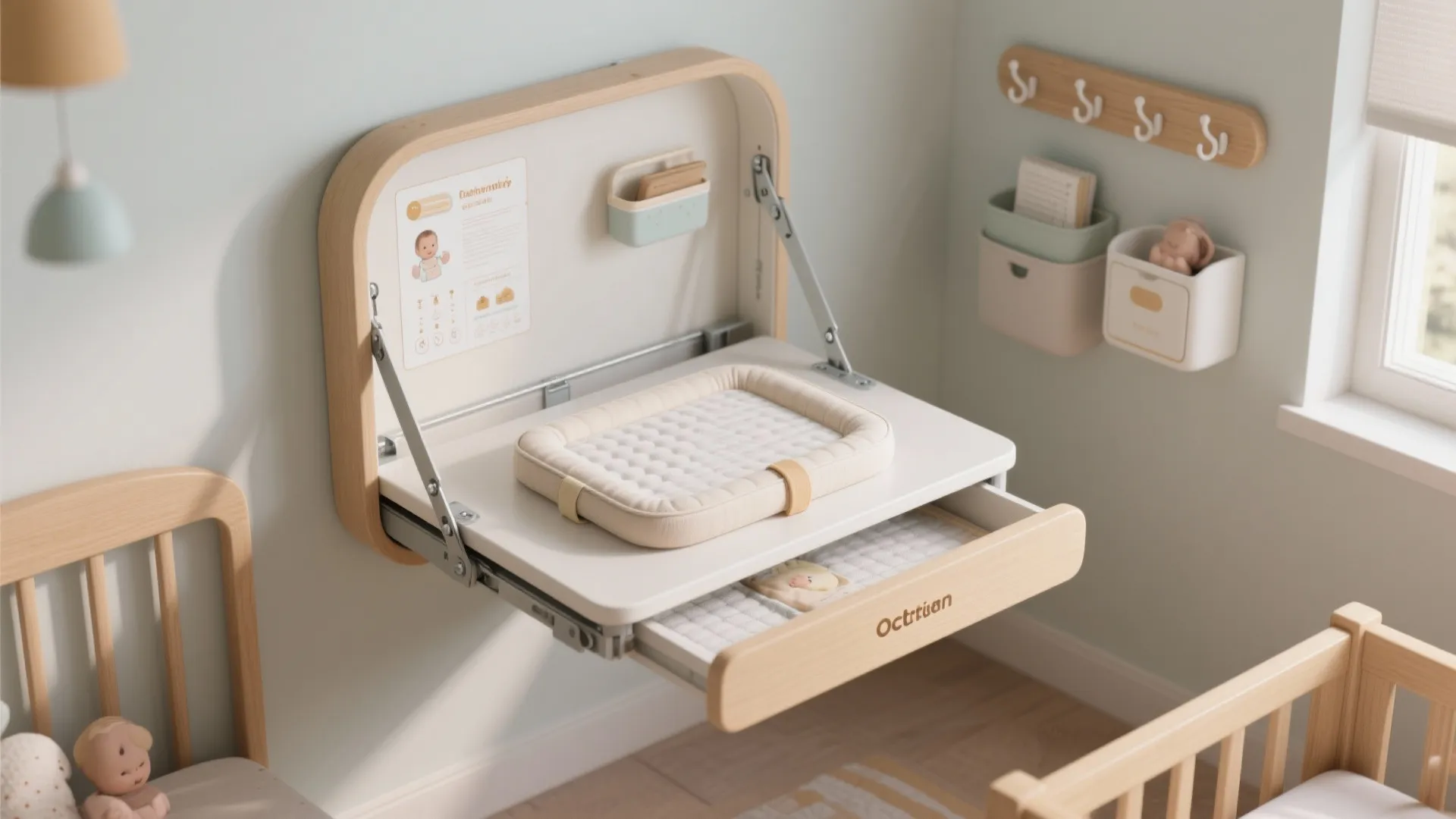 4. Foldaway changing stations and wall-mounted solutions