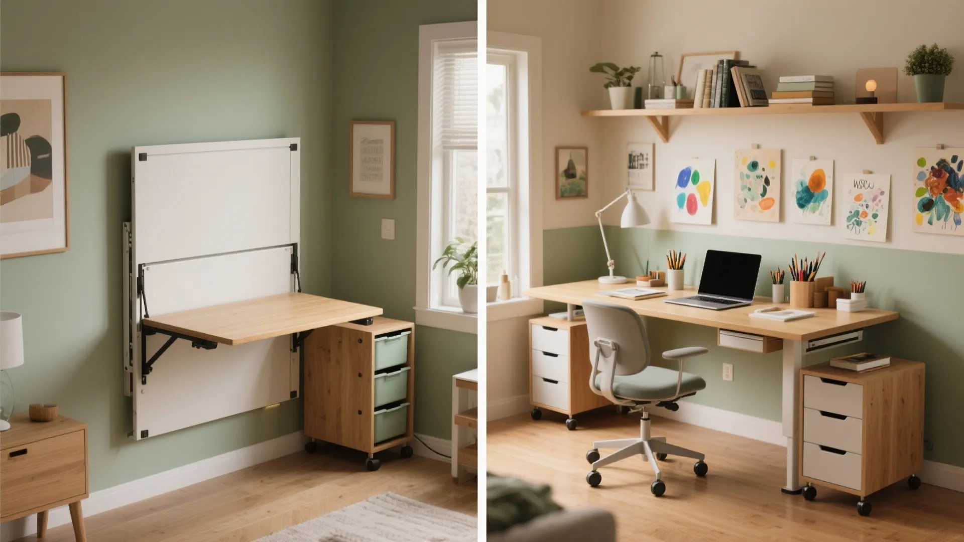 3. Choose fold-away furniture for flexible hours