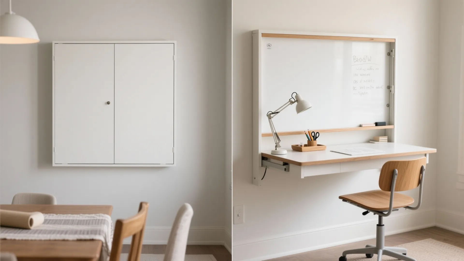 Foldaway Desk Nooks & Convertible Dining Classrooms