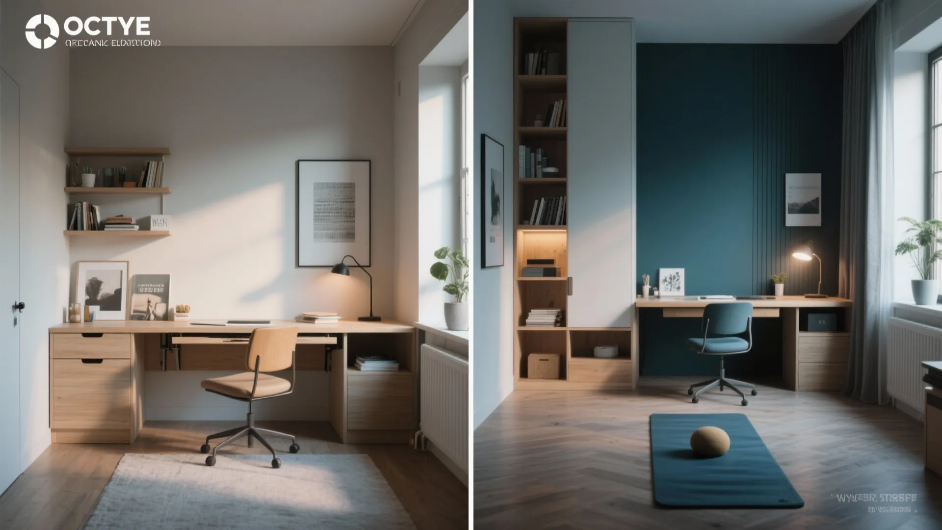 Multipurpose fold-away desk