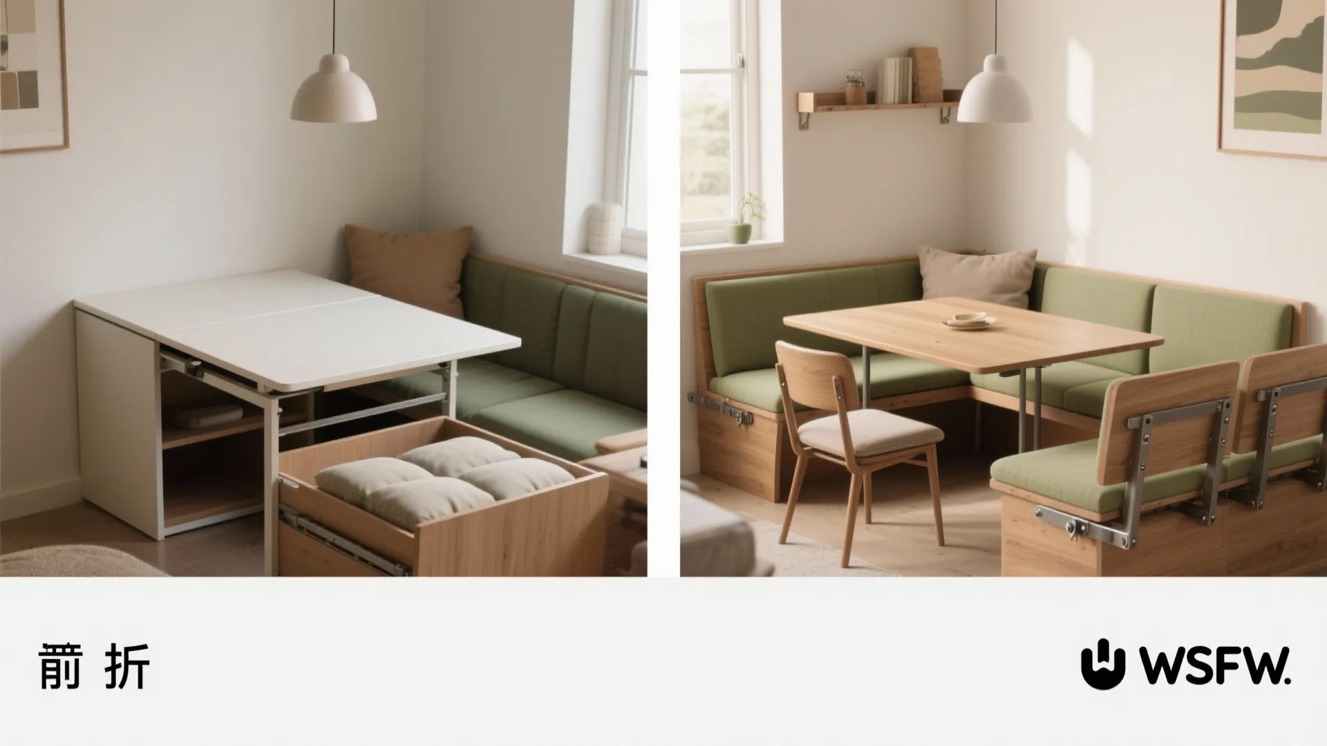 2. Fold-away Dining That’s Actually Comfortable