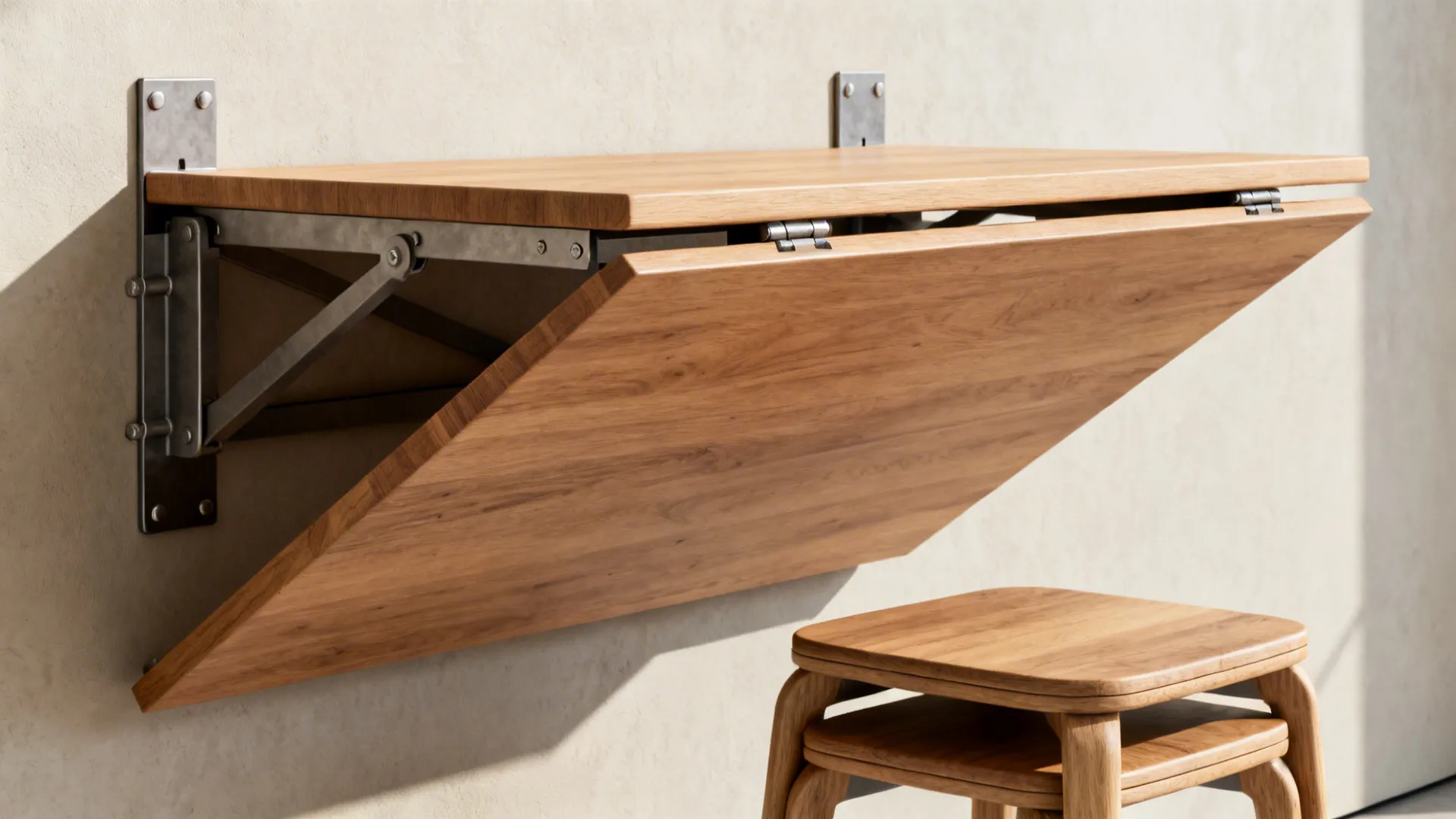 1. Foldaway dining that disappears when you need space