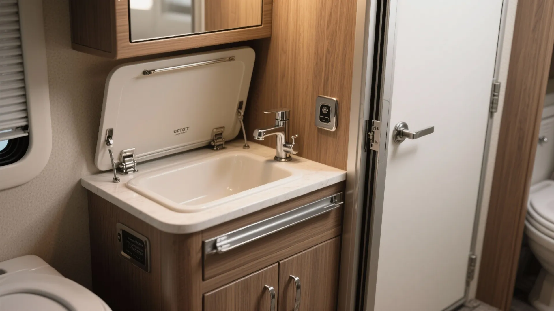 2. Foldaway fixtures and sliding doors