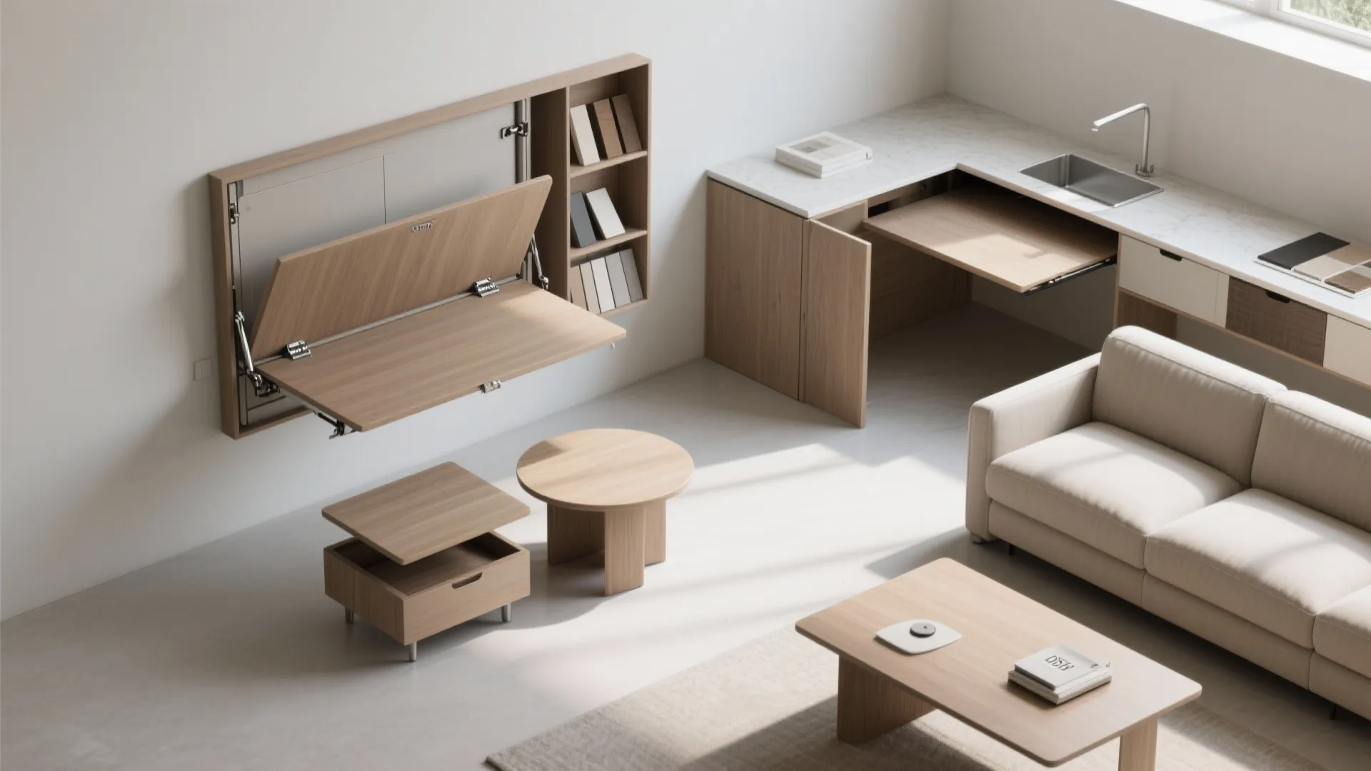 3. Fold-away and transformable furniture