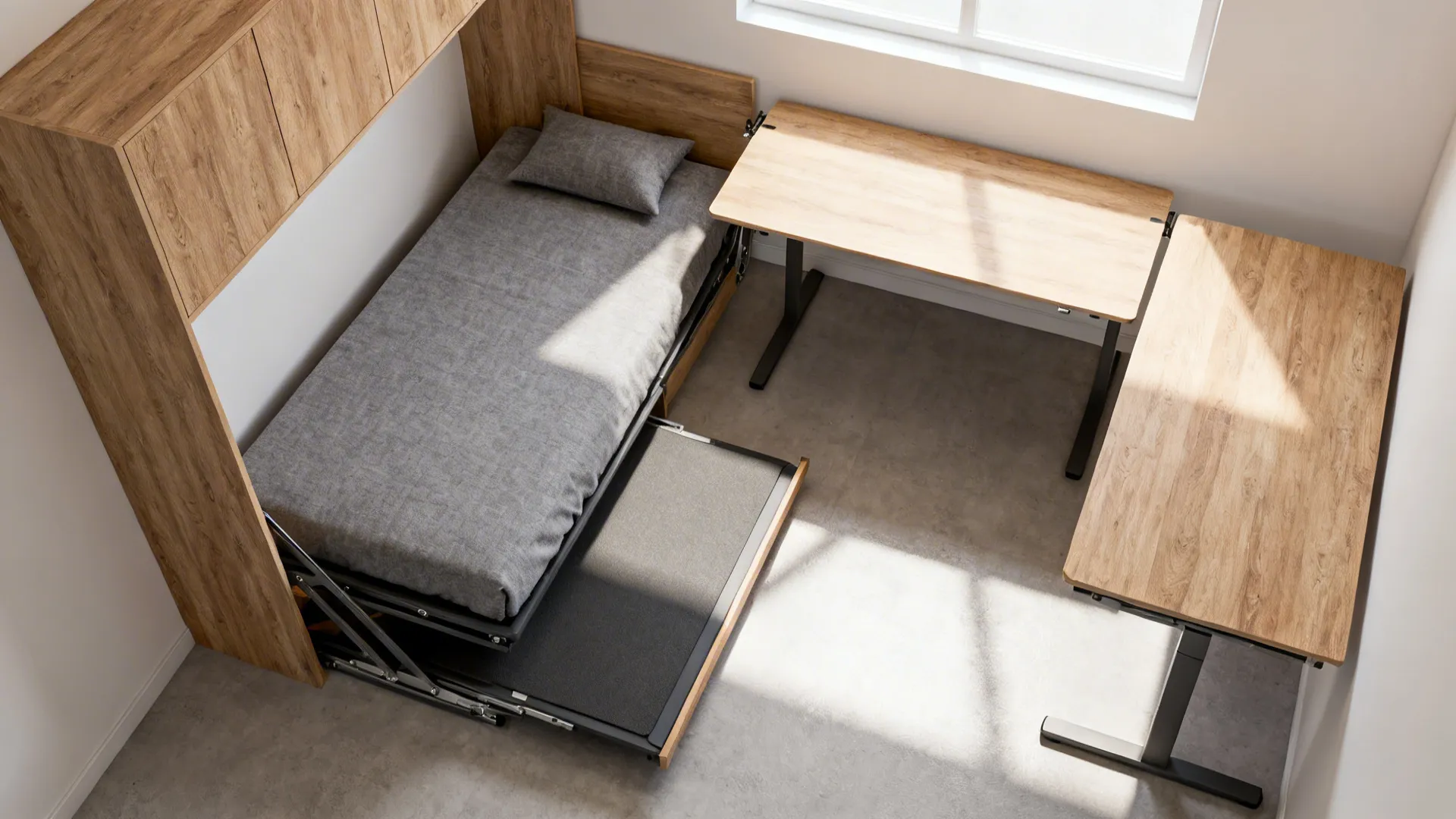 2. Fold-away furniture and multifunctional pieces