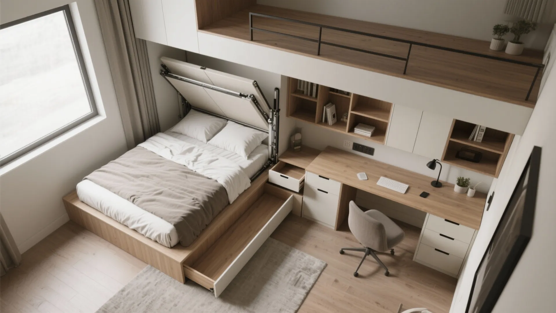 4. Multifunctional Furniture and Fold-Away Solutions