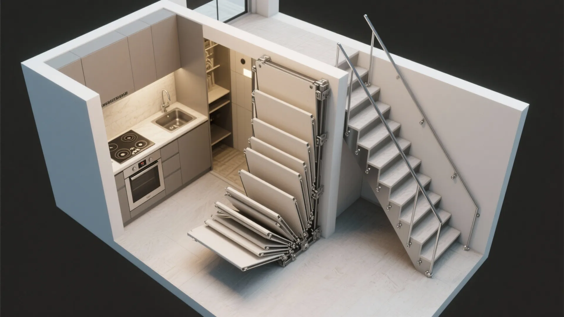 3. Foldaway and retractable steps