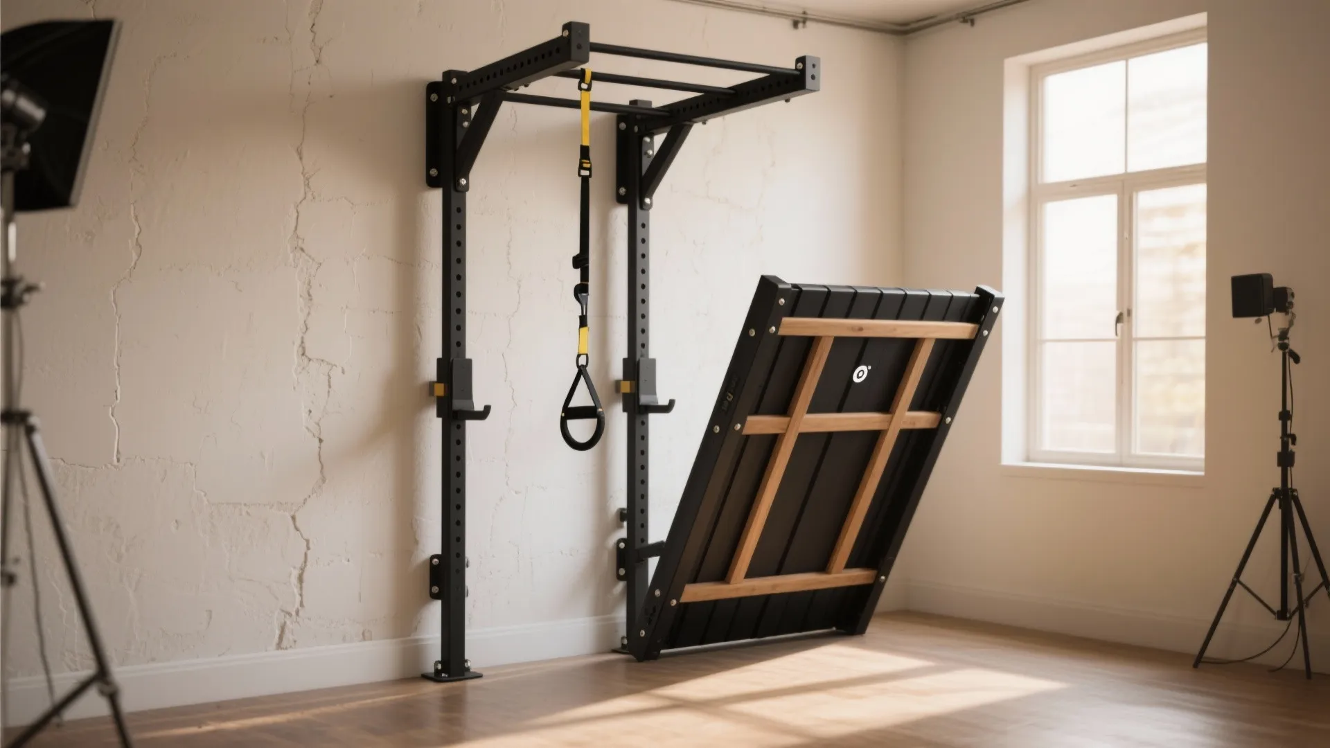 1. Fold-away wall rigs and suspension trainers