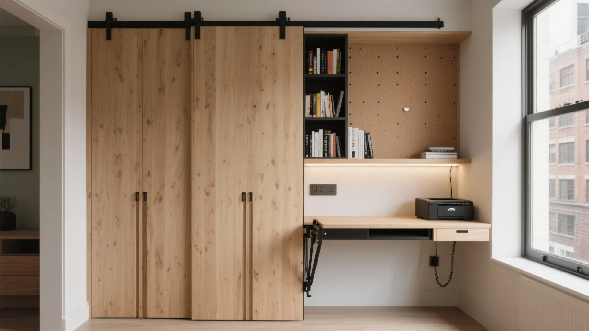 Foldaway Desks and Multifunction Walls