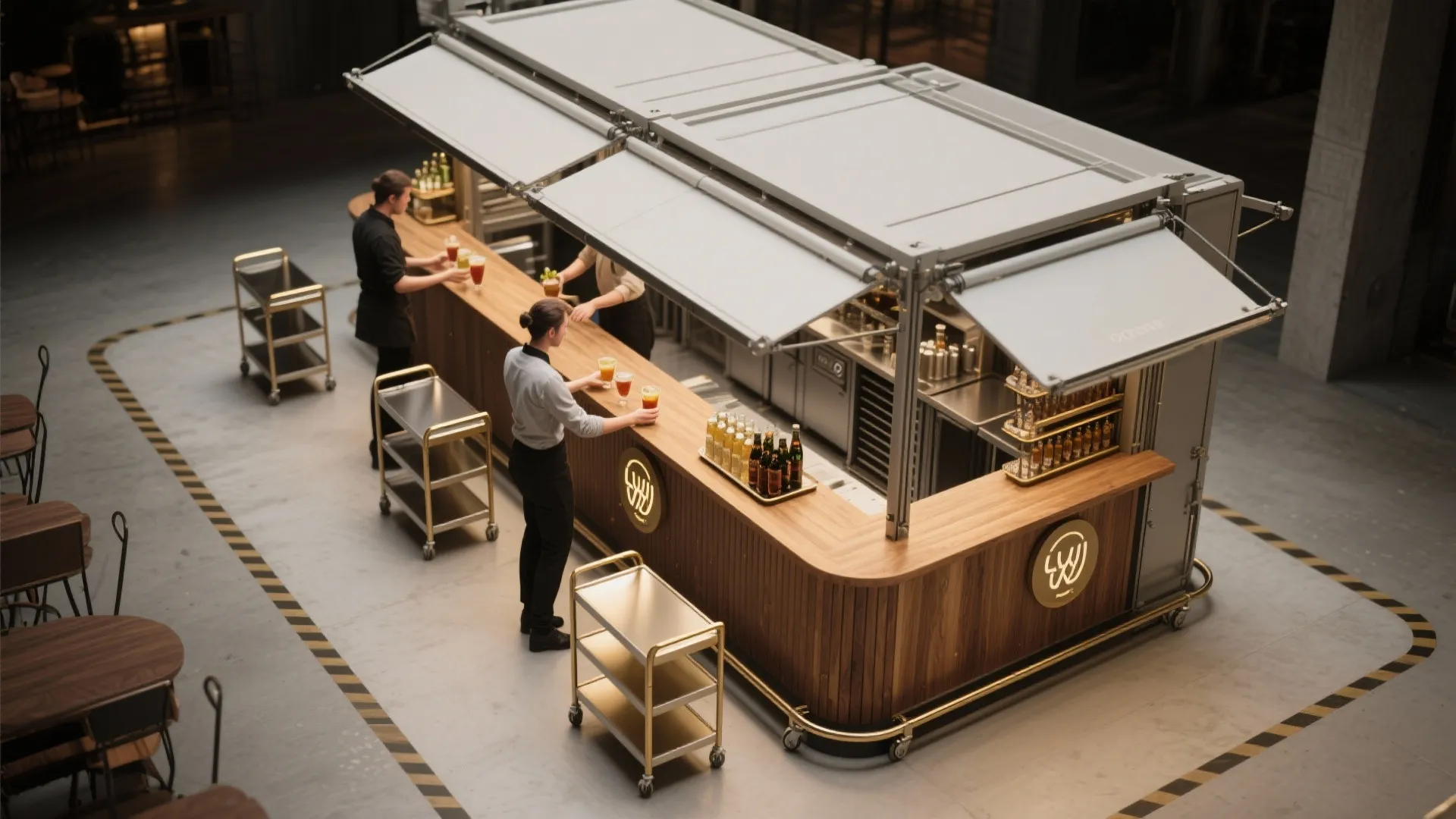 4. Foldaway Service Stations