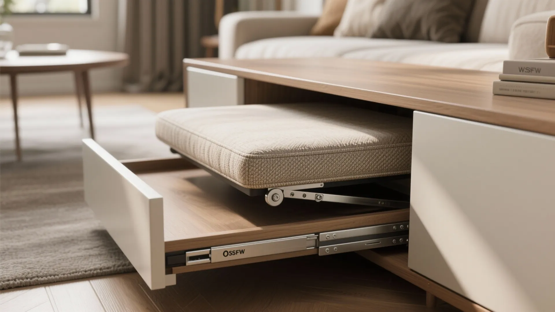 4. Foldaway surfaces and hidden storage