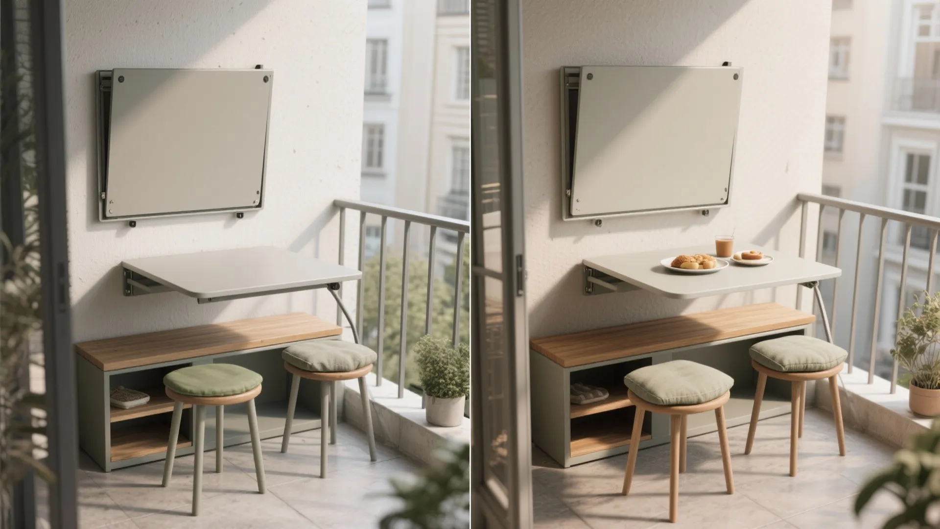 Fold-Away Furniture + Hidden Storage: Minimalist by Design