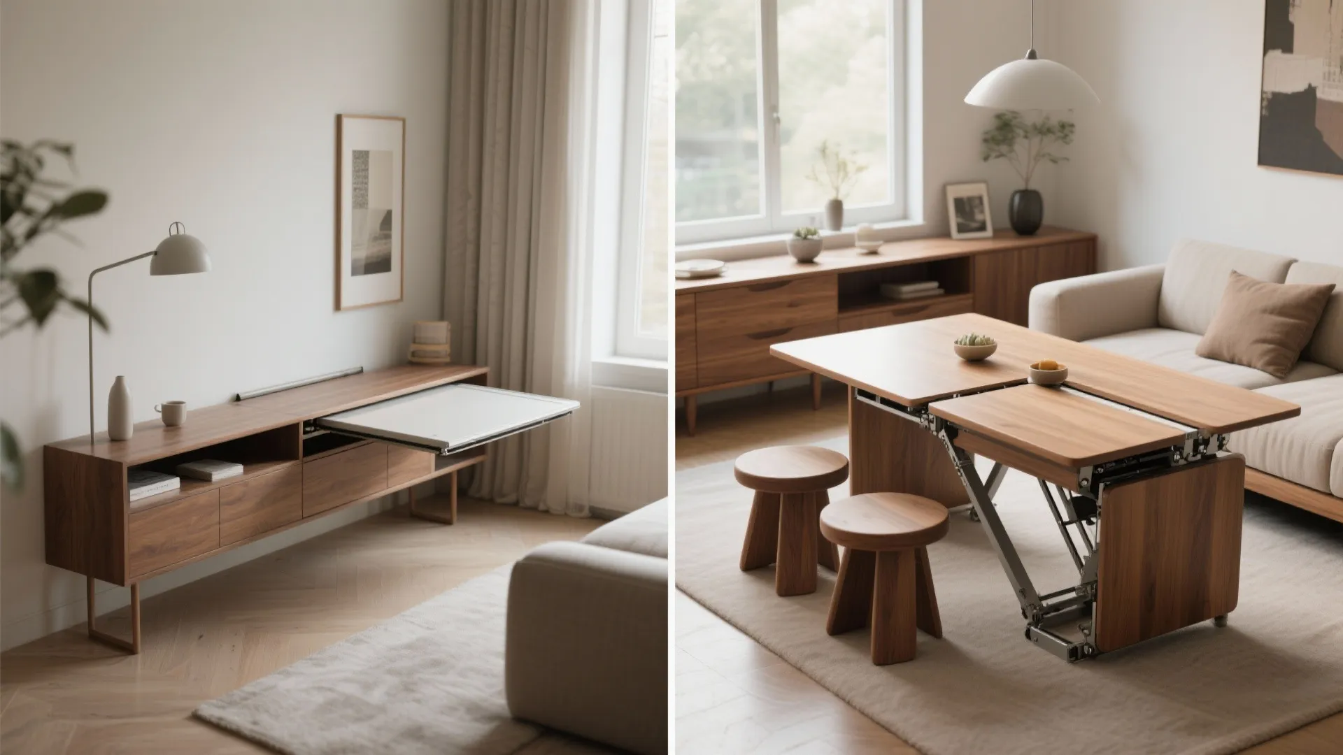 2. Embrace Foldaway and Dual-Purpose Furniture