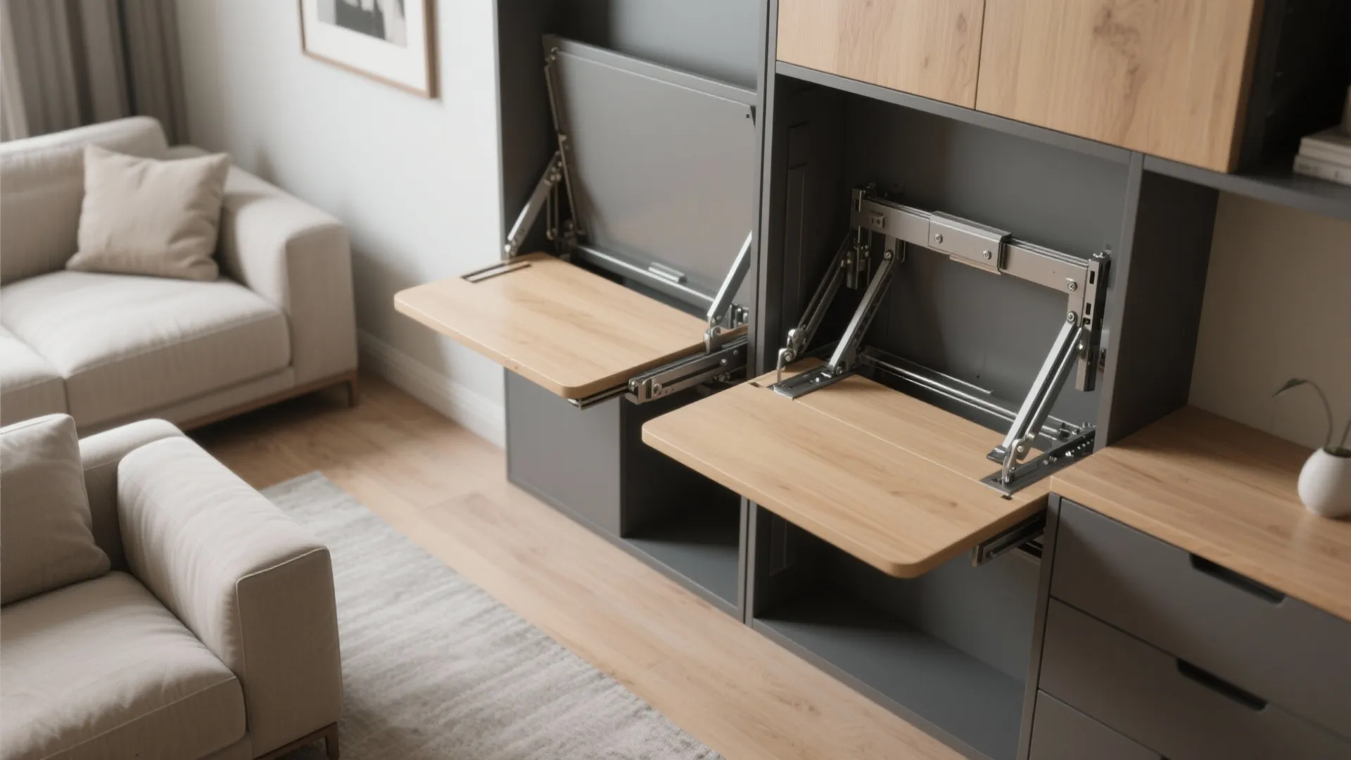 2. Fold-away furniture for flexible days