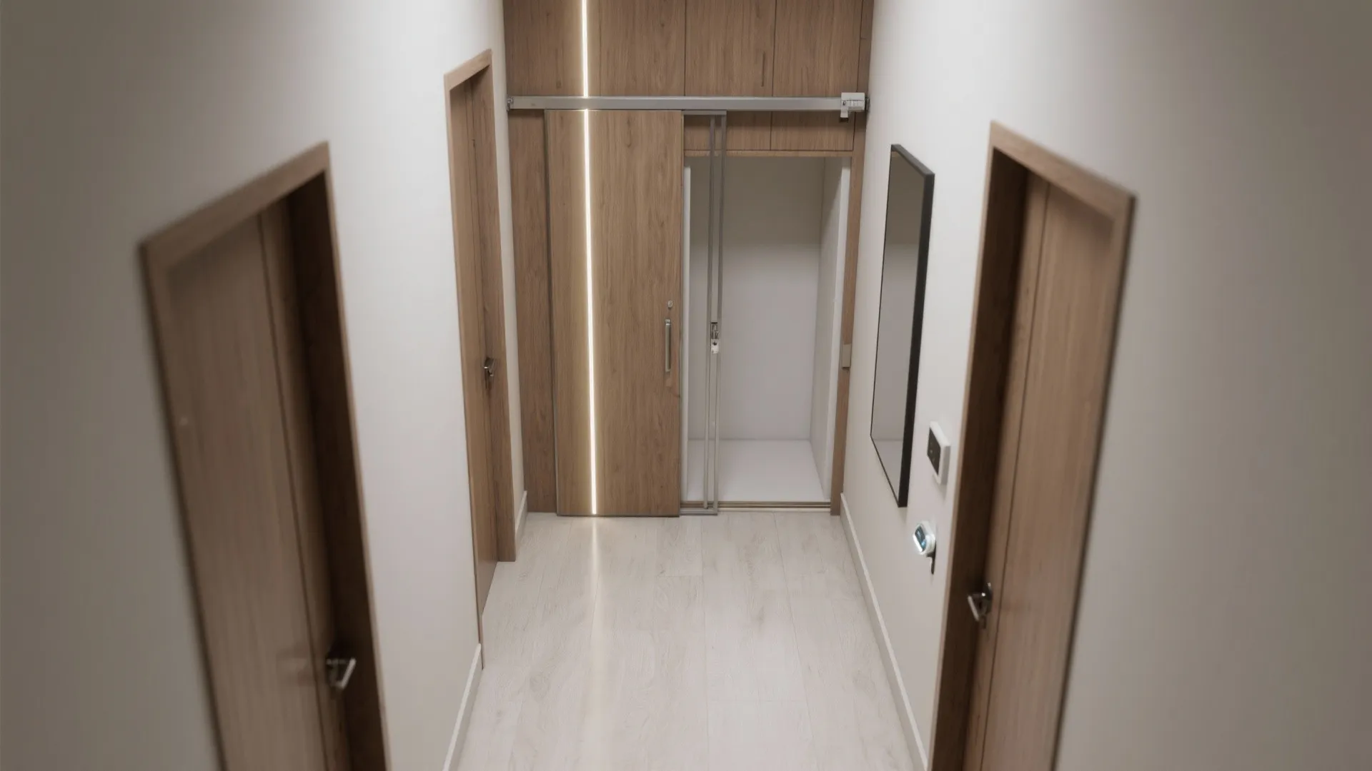 Foldaway Pooja Cabinet with Sliding Doors