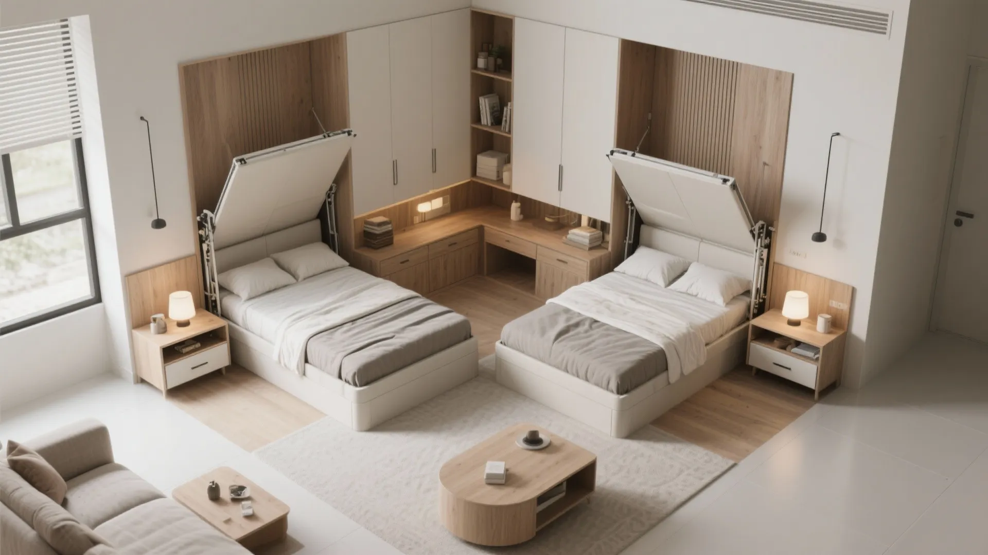 3. Fold-away twins for flexible living