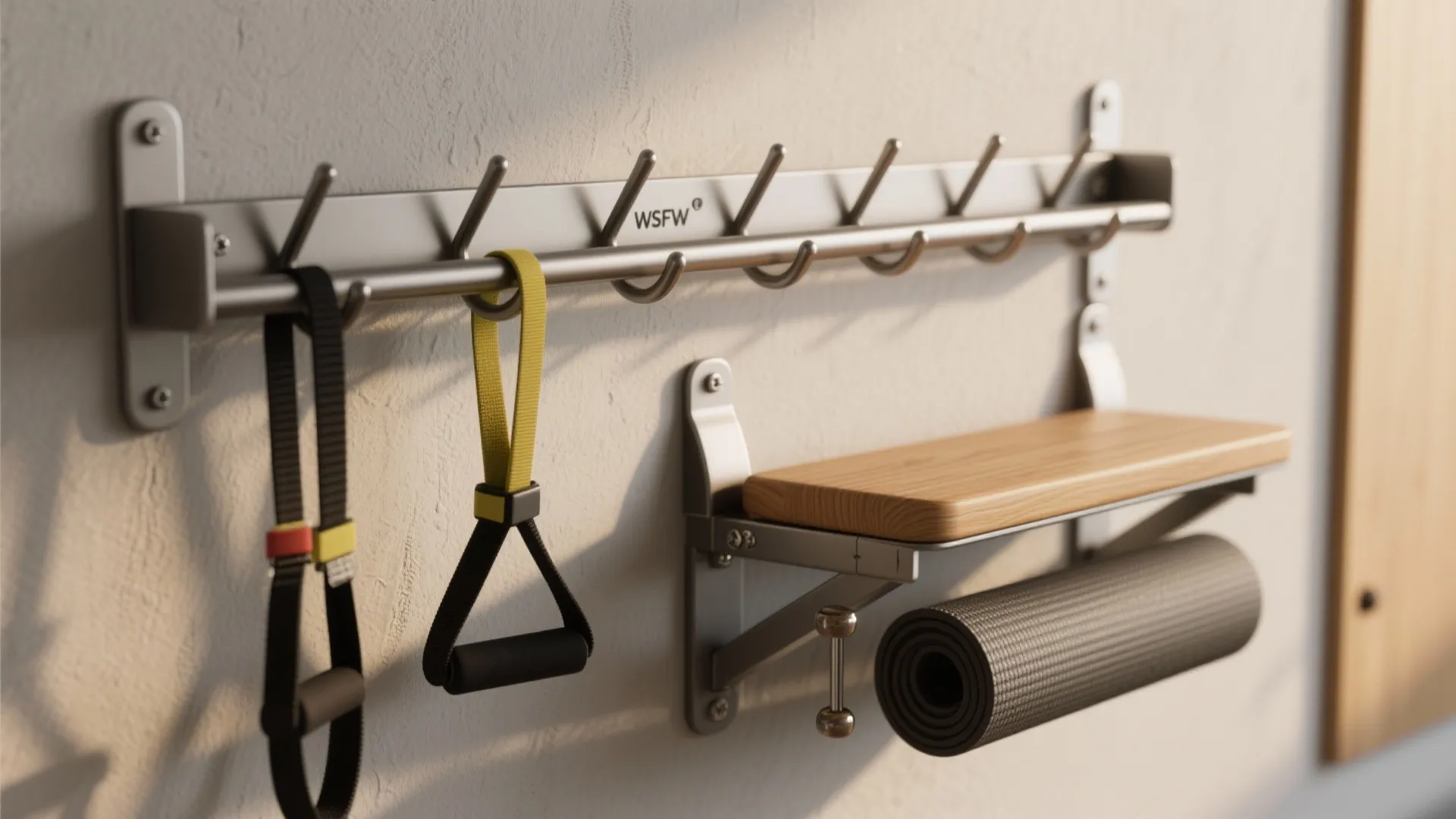 1. Foldaway Fitness Wall