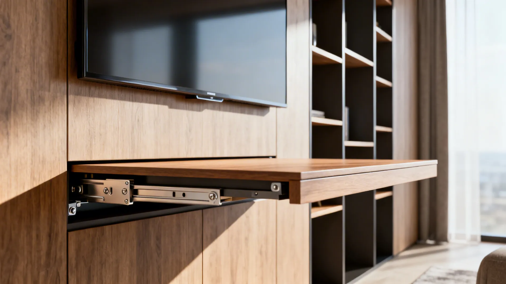 3. Multi-use wall with foldaway elements