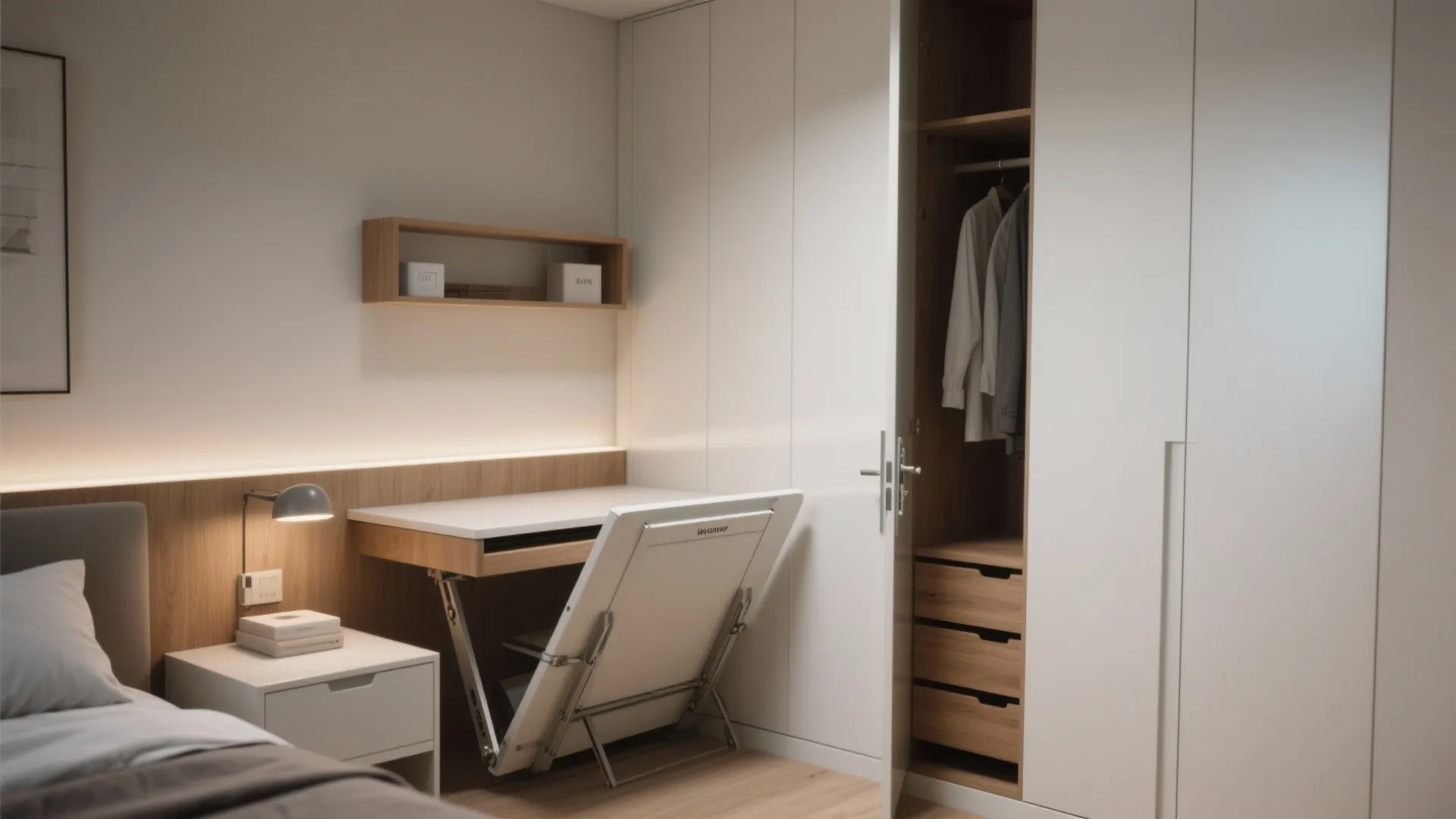 2. Use multifunctional furniture that disappears