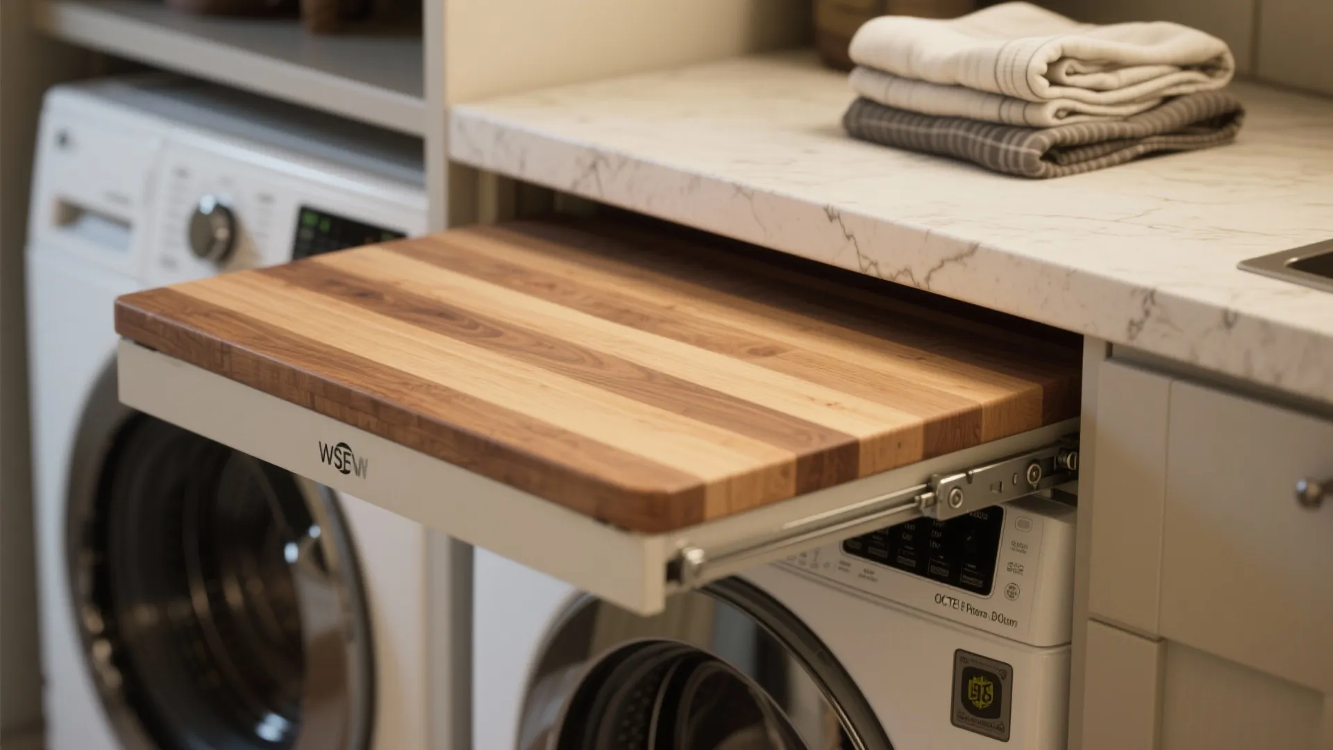 2. Fold-Down Work Surfaces