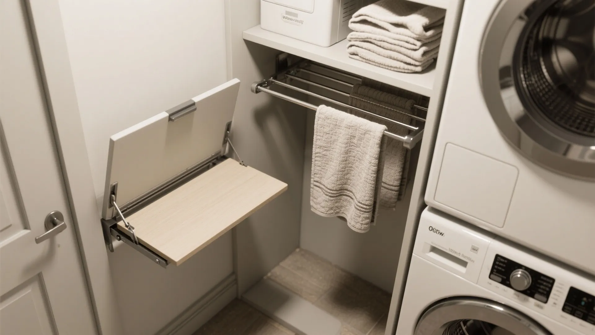 5. Fold-down Folding Station + Vertical Drying