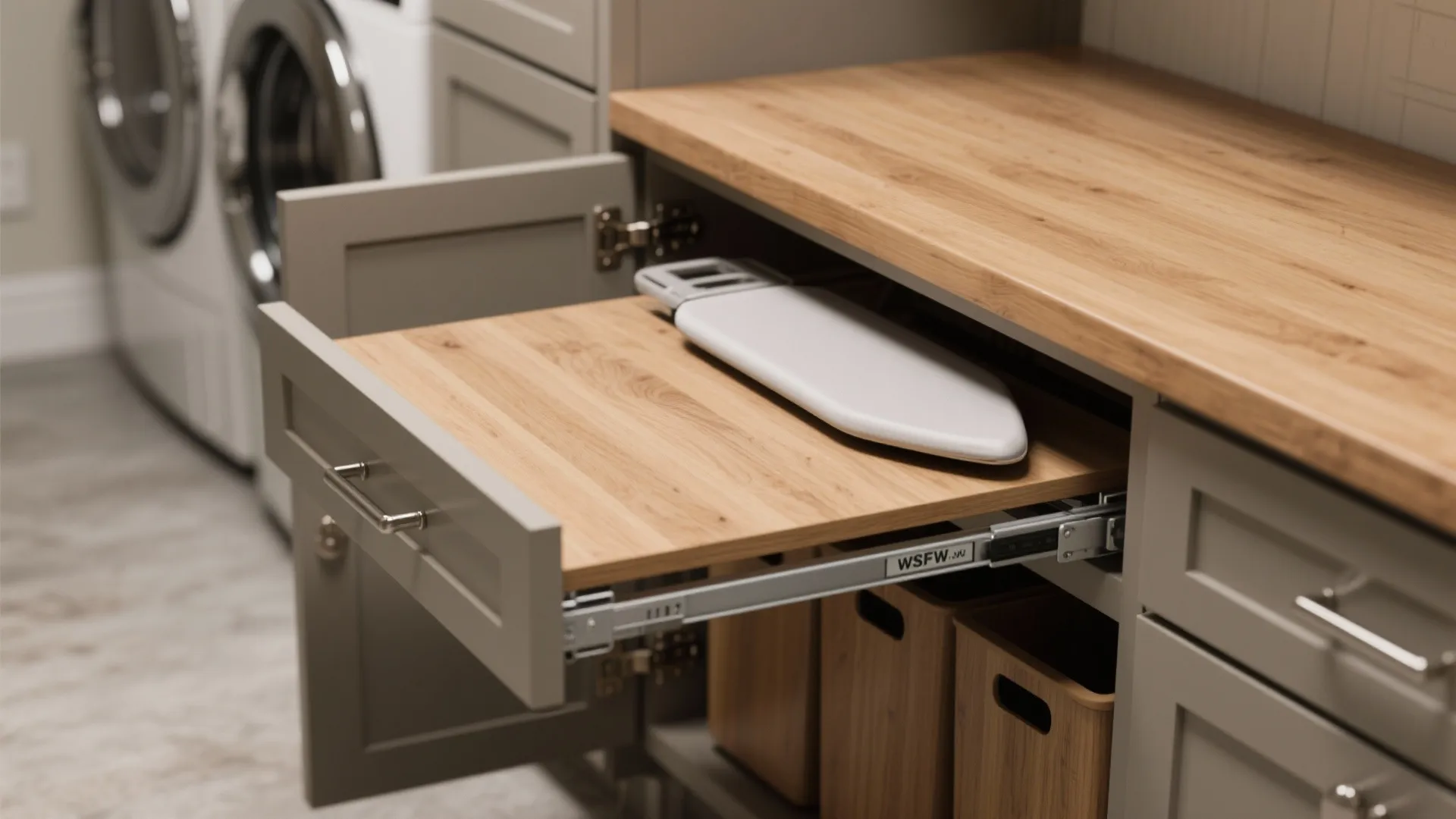 2) Fold-Down Surfaces and Hidden Storage