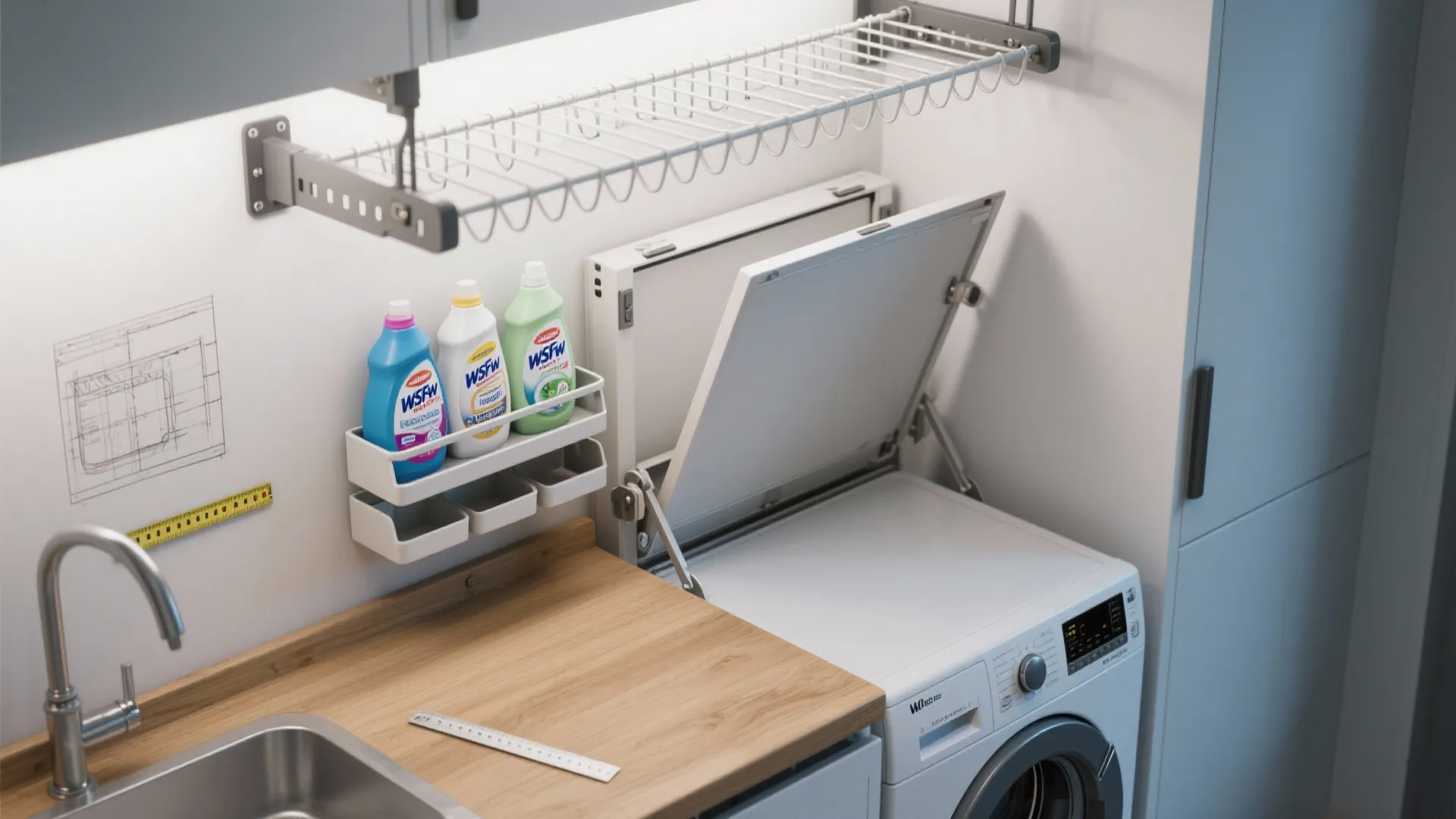 2. Fold-down Workstation